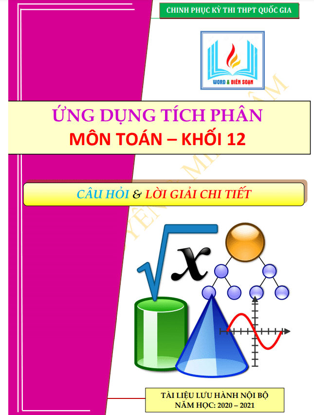 5 dạng toán ứng dụng của tích phân thường gặp