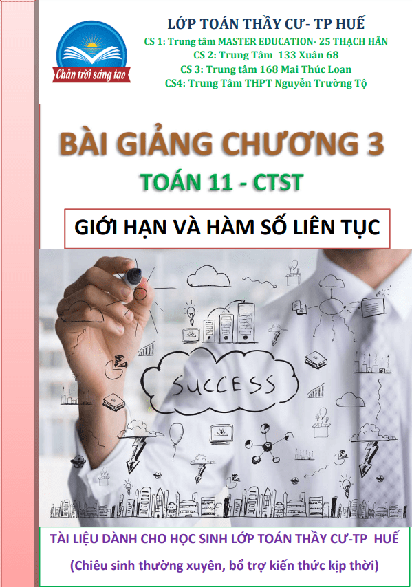 bài giảng giới hạn và hàm số liên tục toán 11 ctst