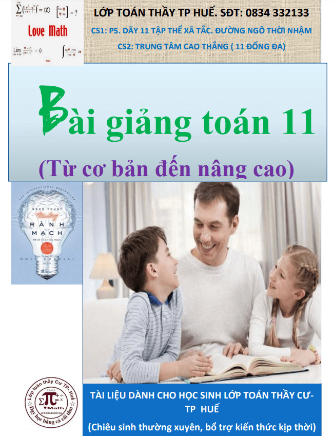 bài giảng toán 11 từ cơ bản đến nâng cao