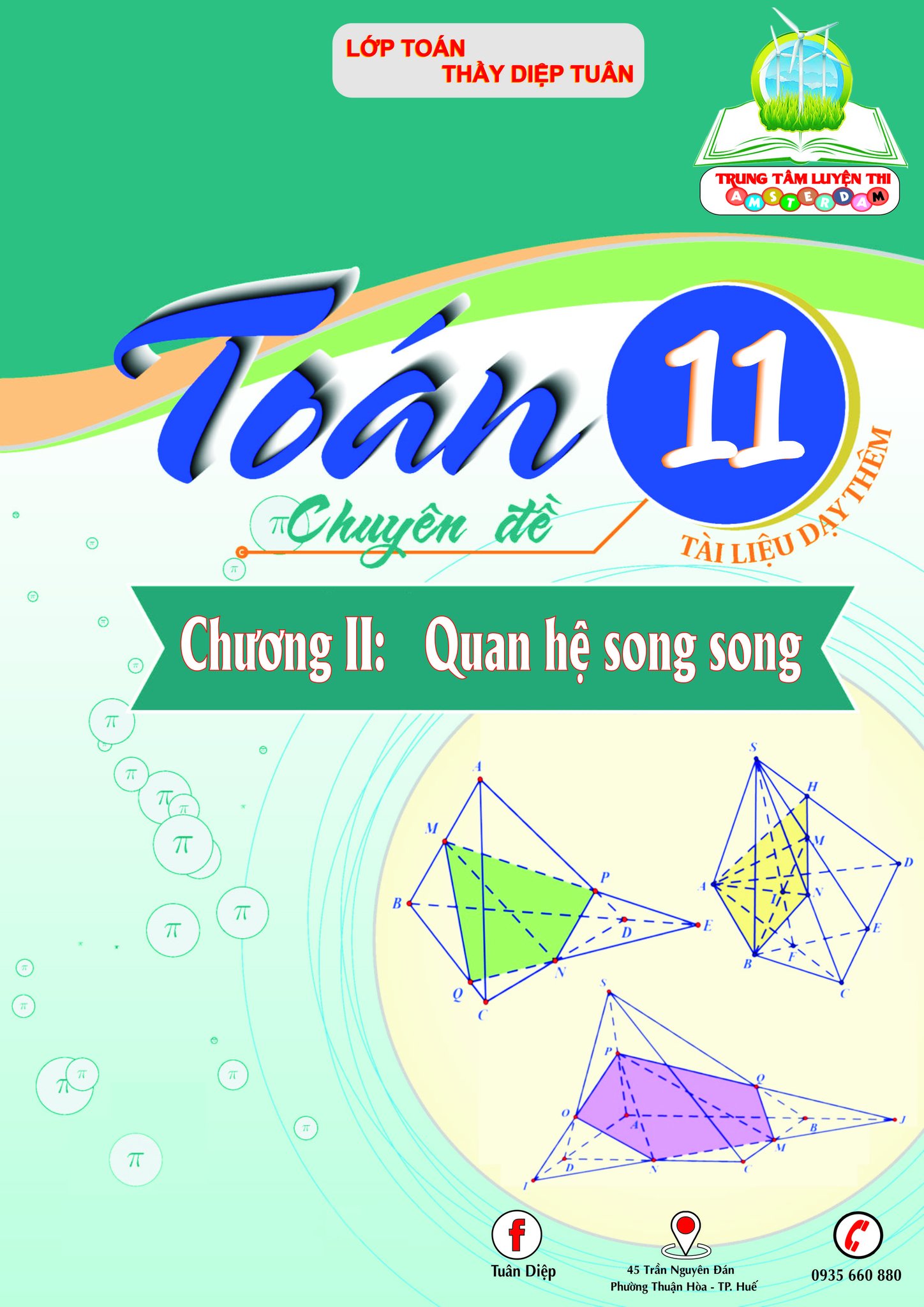 bài tập đường thẳng và mặt phẳng trong không gian, quan hệ song song – diệp tuân