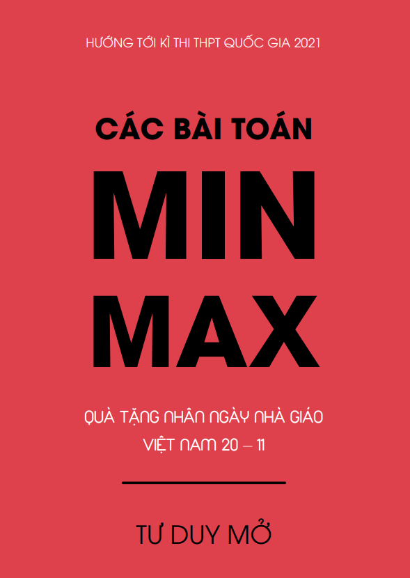 các bài toán min – max vận dụng cao