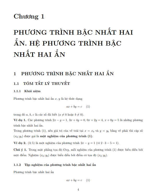 các chuyên đề học tập toán 9 học kì 2