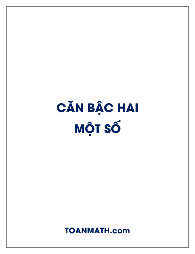 căn bậc hai của một số