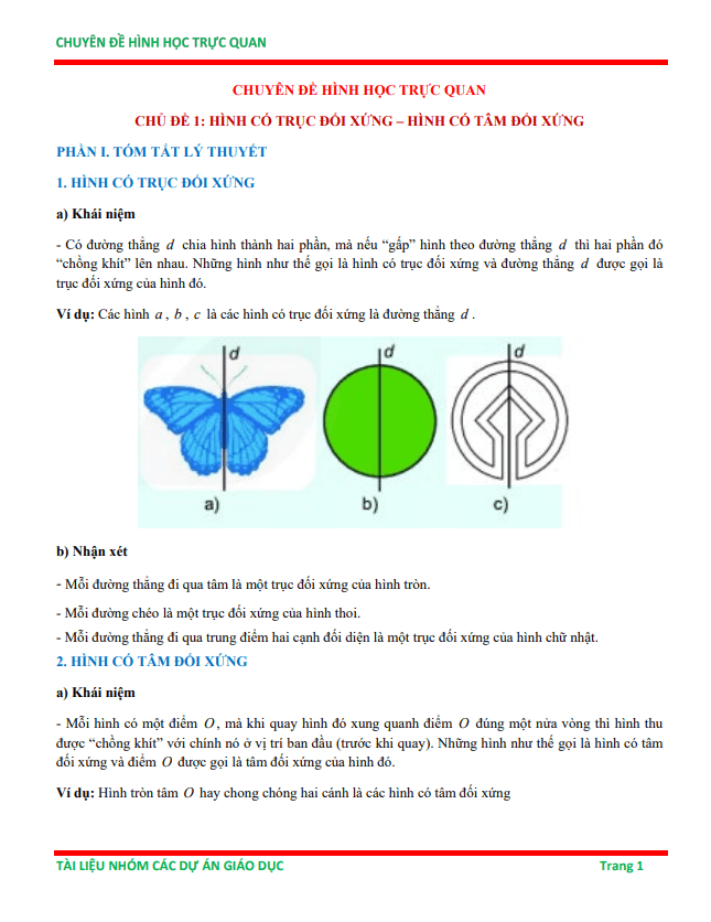 chuyên đề hình học trực quan ôn thi học sinh giỏi toán 6