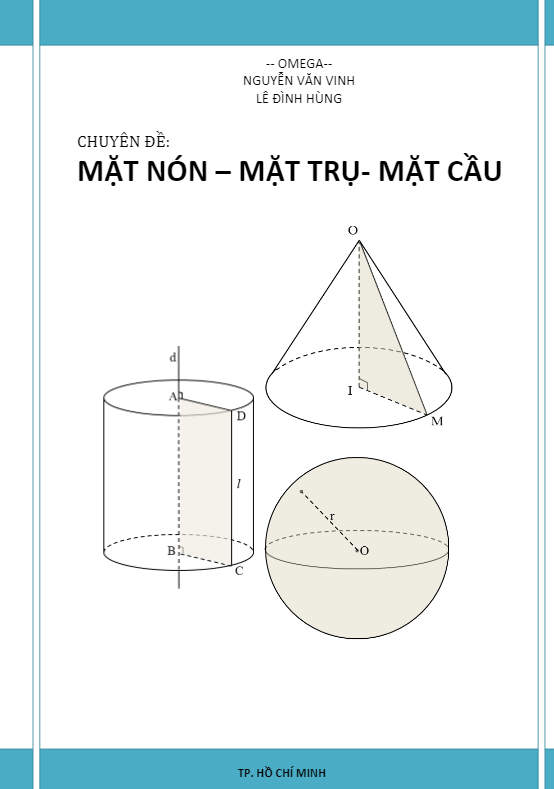 chuyên đề mặt nón, mặt trụ và mặt cầu