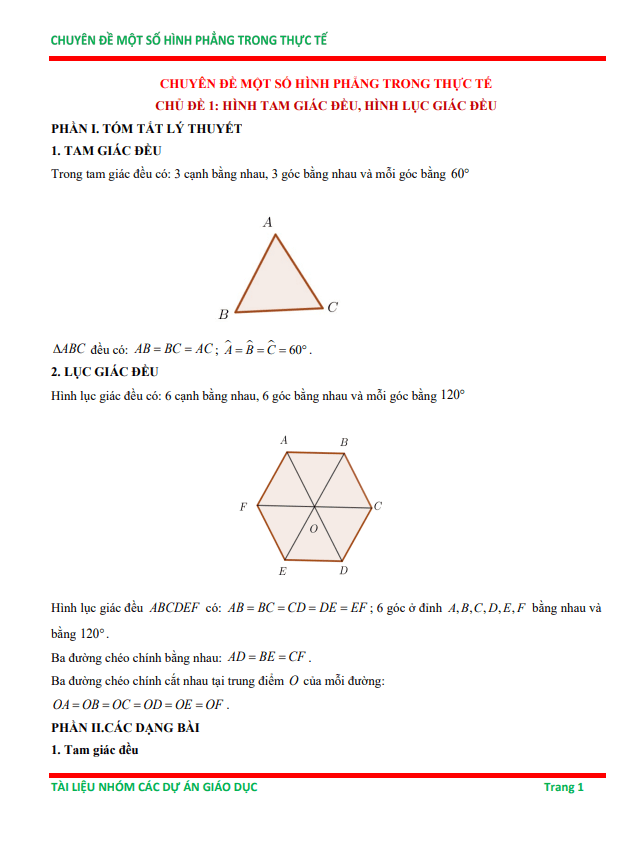chuyên đề một số hình phẳng trong thực tiễn ôn thi học sinh giỏi toán 6
