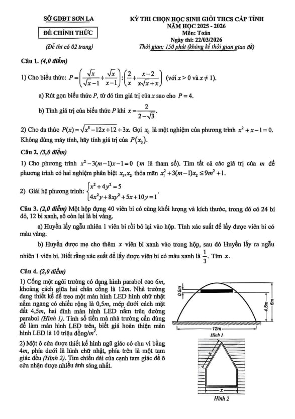 đề chọn học sinh giỏi tỉnh toán thcs năm 2025 – 2026 sở gd&đt sơn la