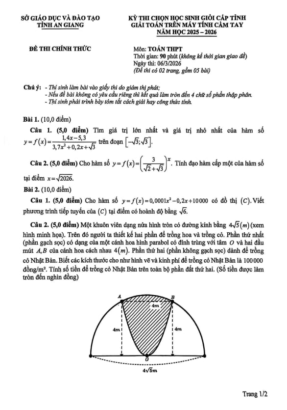 đề chọn hsg giải toán thpt trên mtct năm 2025 – 2026 sở gd&đt an giang
