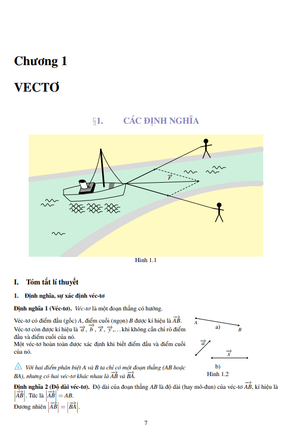 lý thuyết, các dạng toán và bài tập vectơ