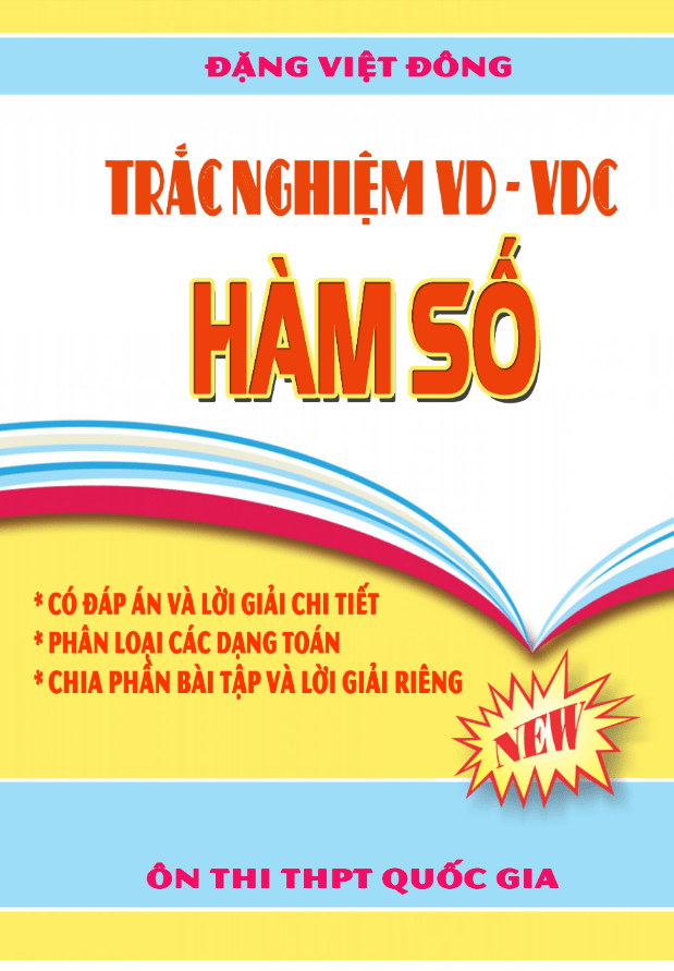 trắc nghiệm vd – vdc hàm số – đặng việt đông