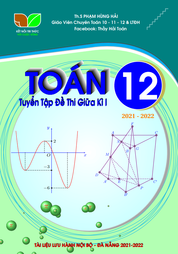 tuyển tập 40 đề thi trắc nghiệm giữa học kì 1 toán 12 có đáp án