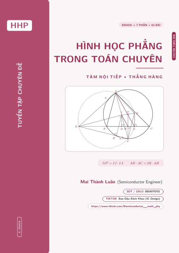 tuyển tập chuyên đề hình học phẳng trong đề thi toán chuyên – mai thành luân