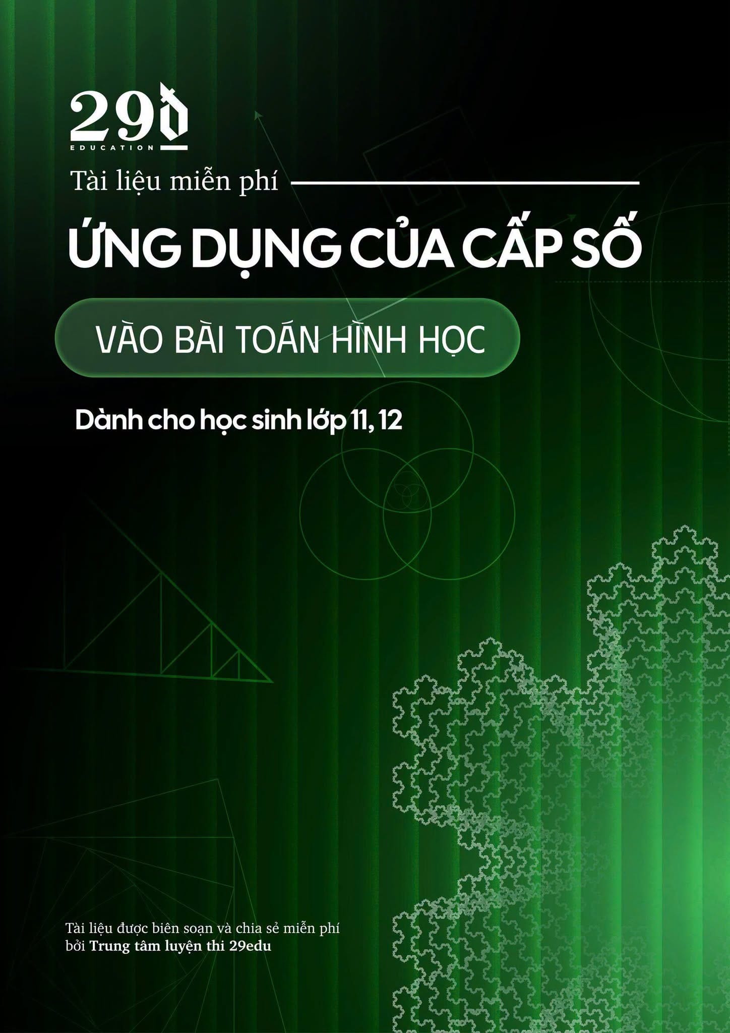 ứng dụng của cấp số trong bài toán hình học – nguyễn sỹ thái